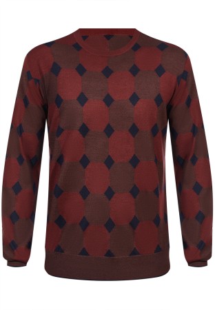 джемпер  - мужская одежда бордовая 