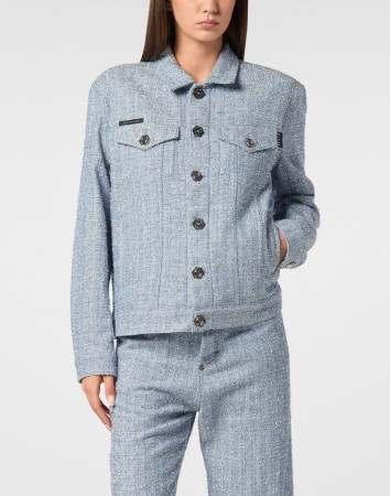 джинсовая куртка  - женская верхняя одежда philipp plein 