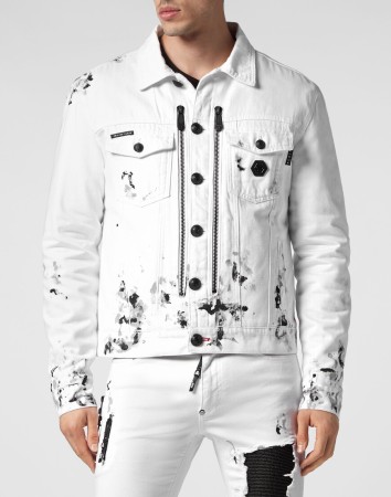 джинсовая куртка  - мужские куртки белые 