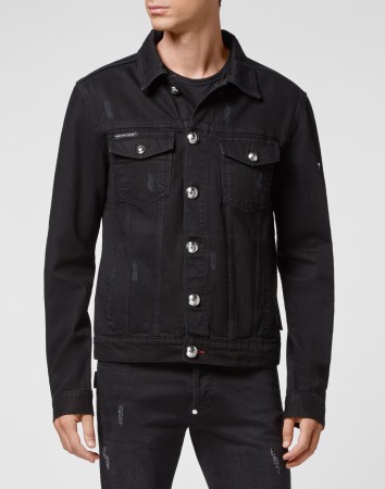 джинсовая куртка  - мужские куртки philipp plein 