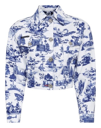 джинсовая куртка  - женская одежда, обувь и аксессуары philipp plein 