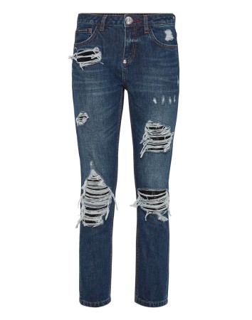 джинсы бойфренды  - женская одежда, обувь и аксессуары с принтом 