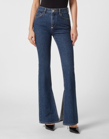 джинсы клеш  - женская одежда philipp plein 