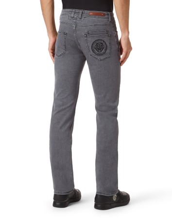 джинсы прямые  - мужские джинсы серые 