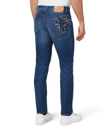 джинсы прямые  фотография