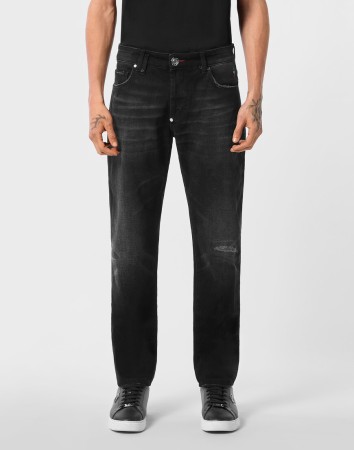 джинсы прямые  - мужские джинсы черные 