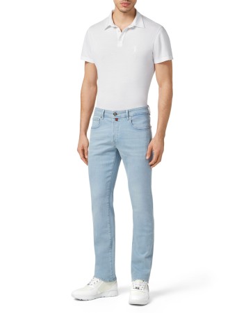 джинсы прямые  - мужские джинсы с принтом 