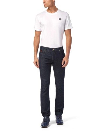 джинсы прямые  - мужские джинсы с принтом 