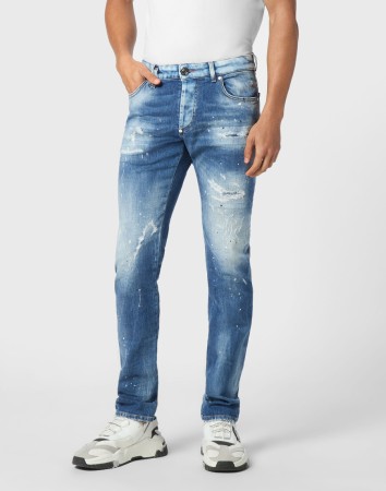 джинсы прямые  фотография