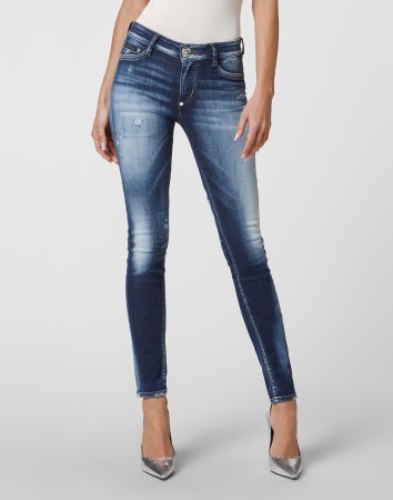 джинсы с высокой посадкой  фотография