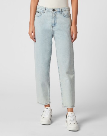 джинсы с высокой посадкой  фотография