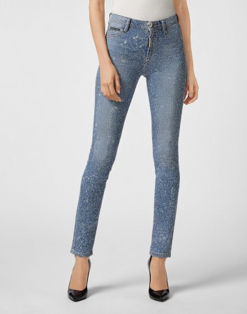 джинсы с высокой посадкой  фотография