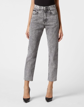 джинсы с высокой посадкой  фотография