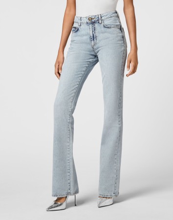 джинсы с высокой посадкой  фотография