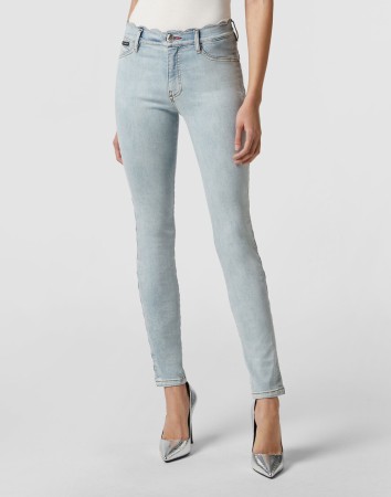 джинсы с высокой посадкой  фотография