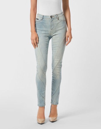 джинсы с высокой посадкой  фотография