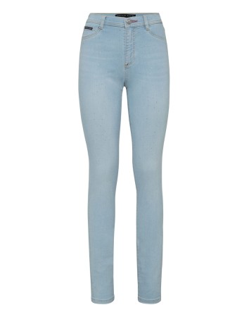 джинсы с высокой посадкой  фотография