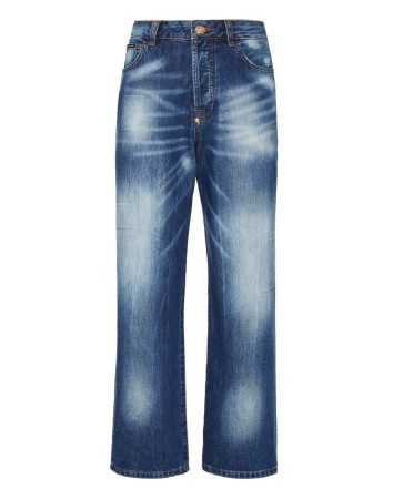 джинсы с высокой посадкой  фотография