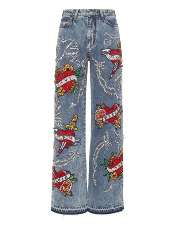 джинсы с высокой посадкой  фотография