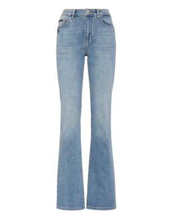 джинсы с высокой посадкой  фотография