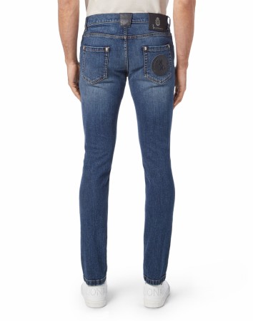 джинсы зауженные  - мужские джинсы синие 