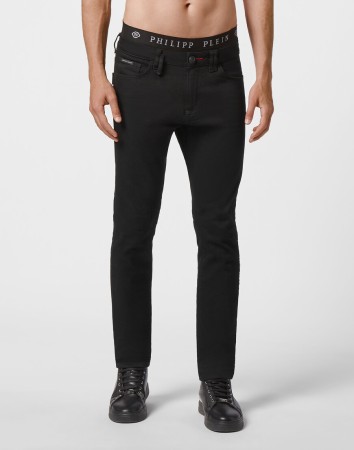 джинсы зауженные  - мужские джинсы черные 