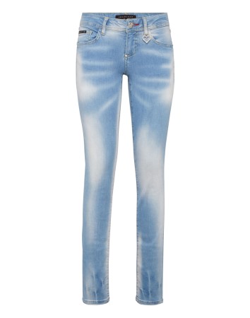 джинсы зауженные  - женская одежда, обувь и аксессуары с принтом 