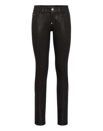 джинсы зауженные  - женская одежда, обувь и аксессуары с принтом 