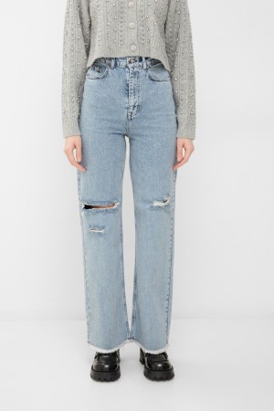 джинсы  - женские джинсы на высокой посадке 