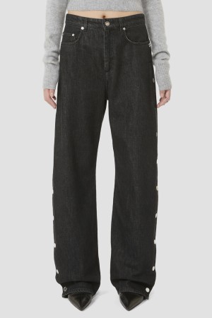 джинсы  - джинсы на клепках 