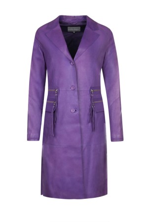 френч  - женская верхняя одежда фиолетовая 