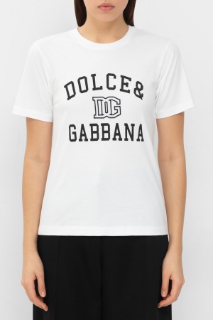 футболка dolce&gabbana модель из коллекции black sicily - женские футболки и поло dolce & gabbana 