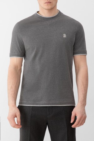 футболка  модель из капсульной коллекции - мужские футболки brunello cucinelli 