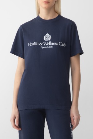 футболка sporty rich модель h&w crest - женская одежда sporty & rich 