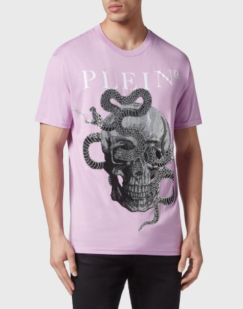 футболка  - мужская одежда сиреневая 