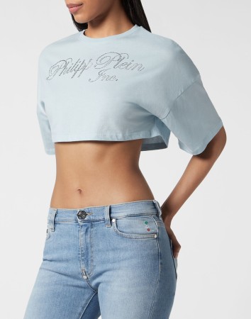 футболка  - женские футболки и поло голубые 