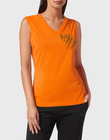 футболка  - женские футболки и поло оранжевые 