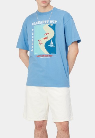 футболка  - мужские футболки голубые 