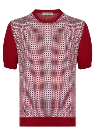 футболка  - мужская одежда бордовая 