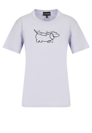 футболка  - женская одежда фиолетовая 