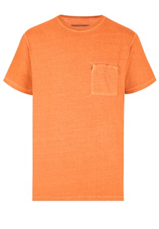 футболка  - мужская одежда оранжевая 