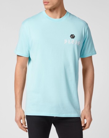 футболка  - мужские футболки голубые 