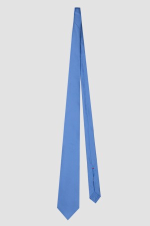 галстук  из шелкового сатина - аксессуары isaia 