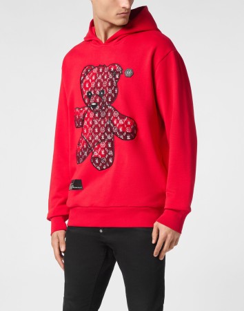 худи  - мужская одежда красная 