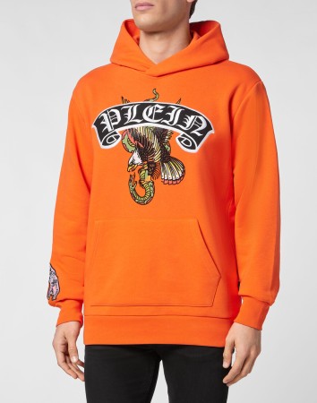 худи  - мужская одежда оранжевая 