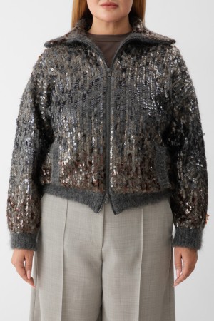 кардиган  модель dazzling dégradé embroidery фотография