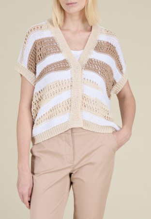 кардиган  - женские джемперы, свитеры и кардиганы коричневые 