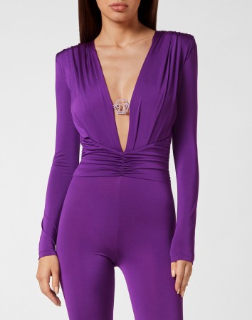 комбинезон  - женская одежда сиреневая 