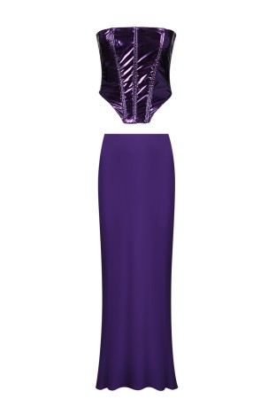 костюм  - женская одежда фиолетовая 