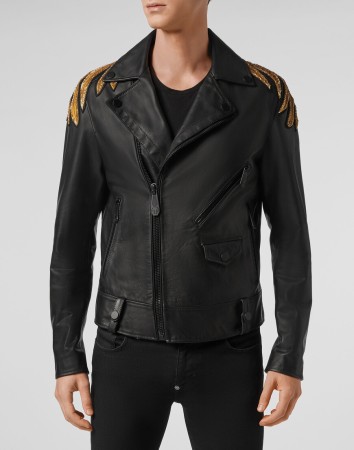 кожаная куртка  фотография